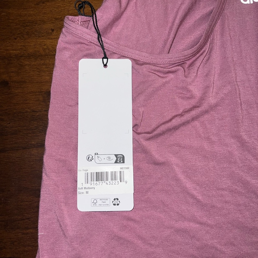 ALO Yoga Dusty Pink Racerback Tank